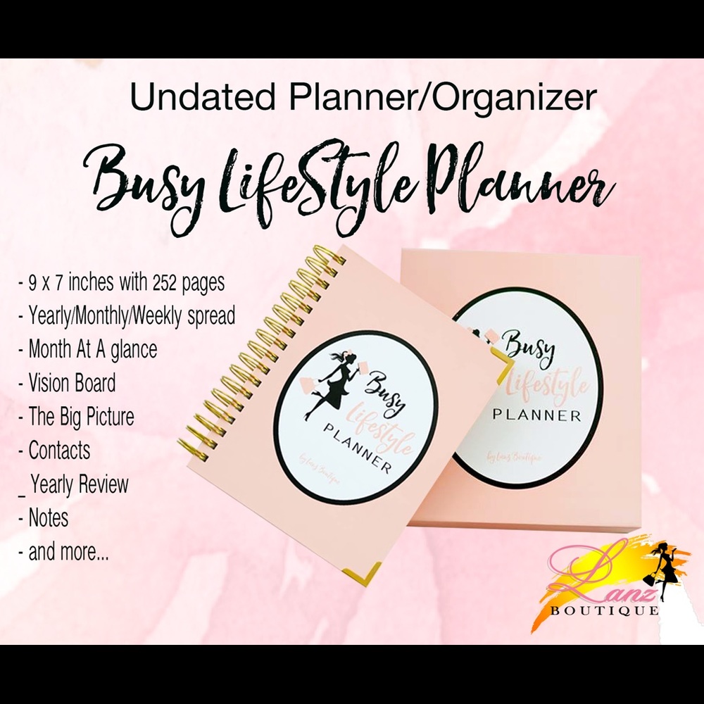 Undated Pink Planner